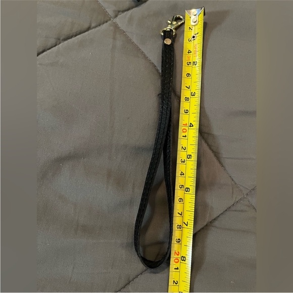 🌟3/25$ Side body cell phone vegan pebbled leather black walletdetachable straps - Picture 8 of 9